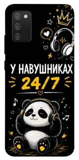 Чехол на Samsung Galaxy A02s У навушниках 24/7 фото 1 из 1