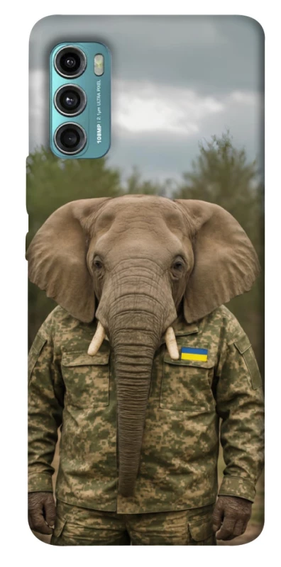 Чохол на Motorola Moto G60 Слон захисник фото 1 з 1