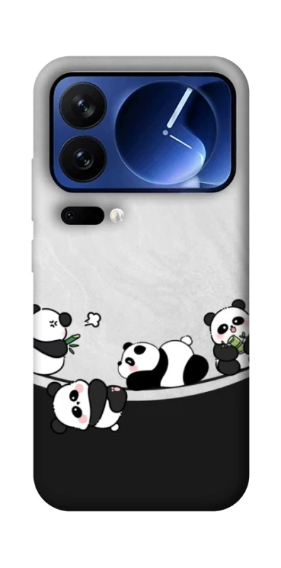 Чохол на Xiaomi Poco F7 Ultra Four pandas фото 1 з 1