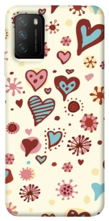 Чехол на Xiaomi Poco M3 Pretty hearts фото 1 из 1