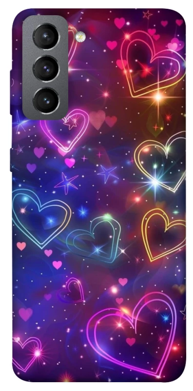 Чохол на Samsung Galaxy S21 FE Drawn hearts фото 1 з 1