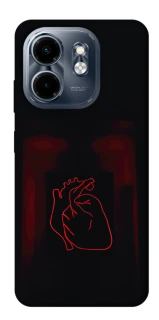Чехол на Infinix Smart 9 4G / Hot 50i Красное сердце фото 1 из 1