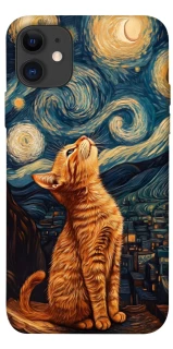 Чохол на Apple iPhone 11 (6.1") van gogh cat фото 1 з 1