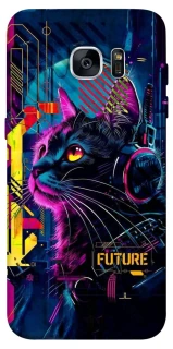 Чехол на Samsung G935F Galaxy S7 Edge Cyber Cat v2 фото 1 из 1