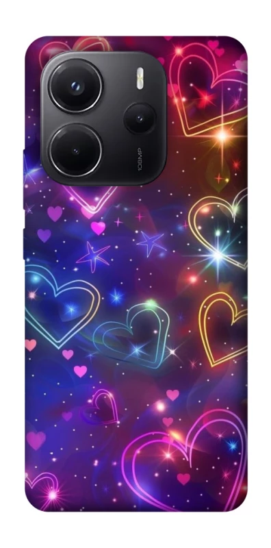 Чохол на Xiaomi Redmi Note 14 5G Drawn hearts фото 1 з 1