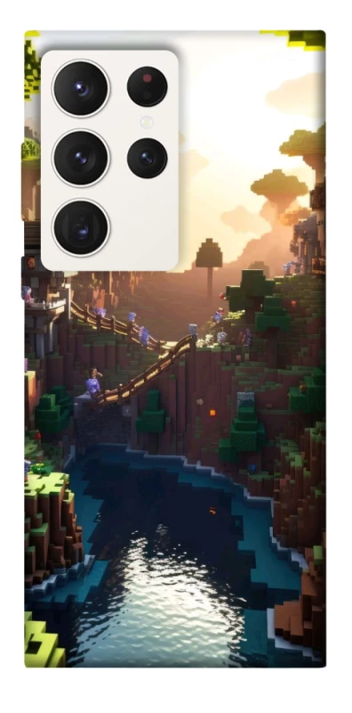 Чохол на Samsung Galaxy S23 Ultra Minecraft sunset фото 1 з 1