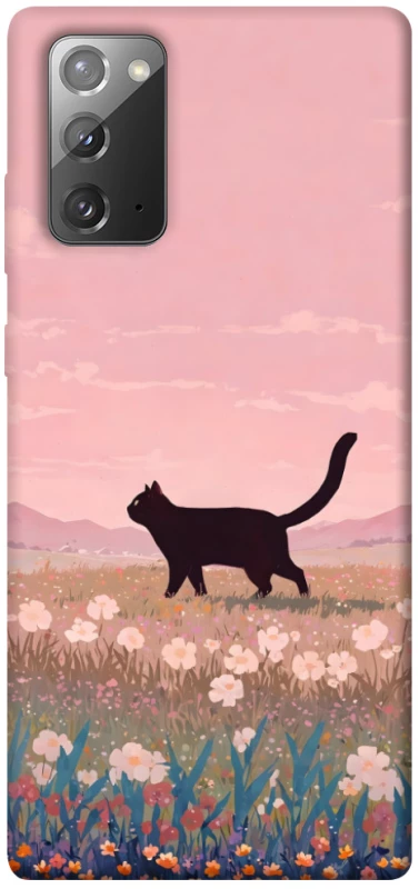 Чохол на Samsung Galaxy Note 20 cat on a field фото 1 з 1