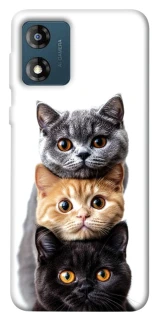 Чехол на Motorola Moto E13 Красивые котики фото 1 из 1