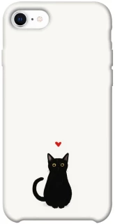 Чохол на Apple iPhone SE (2020) cat in love фото 1 Чохол на Apple iPhone SE (2020) cat in love фото 1 з 1