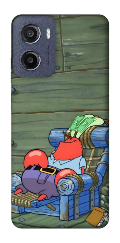 Чохол на Motorola Moto E15 Mr.Krabs фото 1 з 1