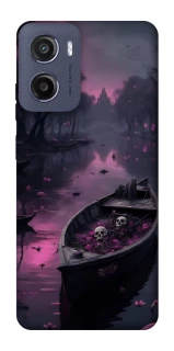 Чехол на Motorola Moto G05 Boat and flamingo фото 1 из 1