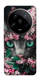 Чохол на Xiaomi 14 Ultra Кіт в квітах фото 1 з 1
