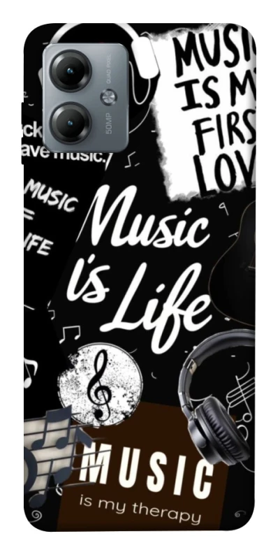 Чохол на Motorola Moto G14 Music is Life фото 1 з 1