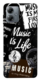 Чехол на Motorola Moto G14 Music is Life фото 1 из 1