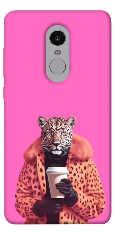 Чехол на Xiaomi Redmi Note 4X / Note 4 (Snapdragon) Леопард с кофе фото 1 из 1