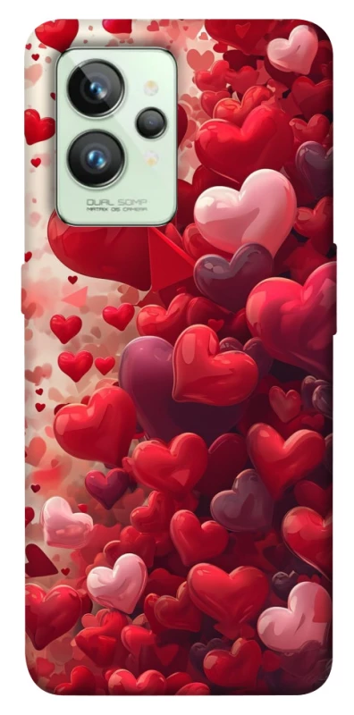 Чохол на Realme GT2 Many hearts фото 1 з 1