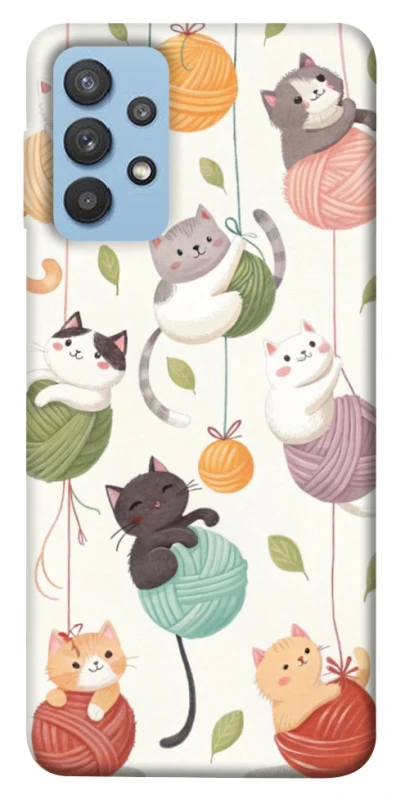 Чохол на Samsung Galaxy M32 Funny Kittens фото 1 з 1