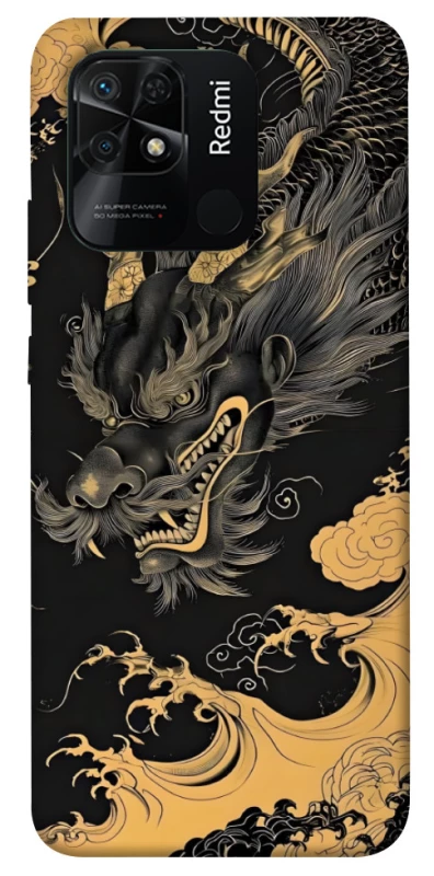 Чохол на Xiaomi Redmi 10C gold dragon фото 1 з 1