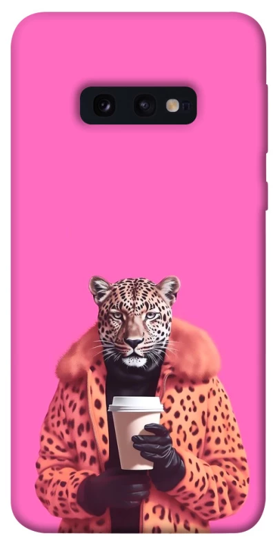 Чехол на Samsung Galaxy S10e Леопард с кофе фото 1 из 1