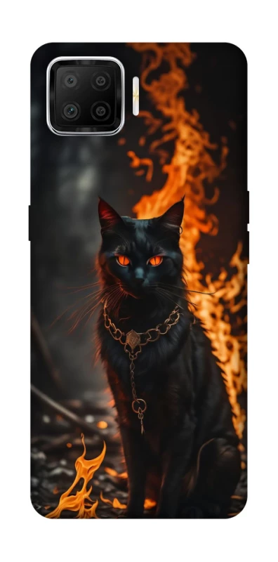 Чохол на Oppo A73 (2017) Вогняний кіт фото 1 з 1
