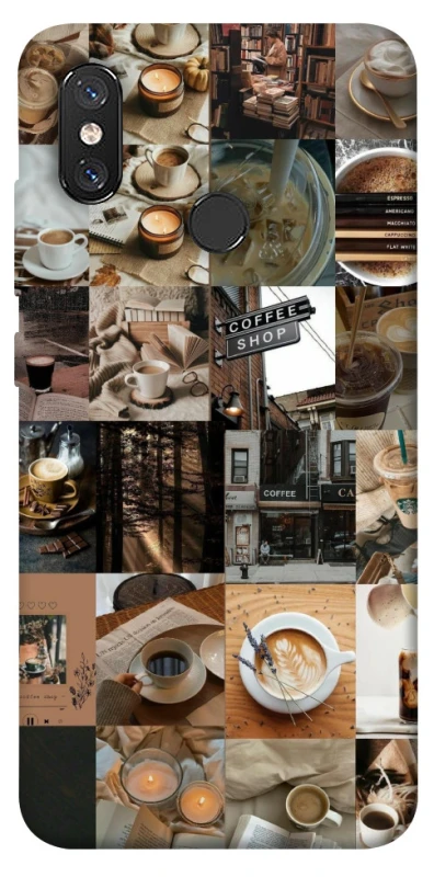 Чохол на Xiaomi Mi 8 Coffee collage ver.3 фото 1 з 1