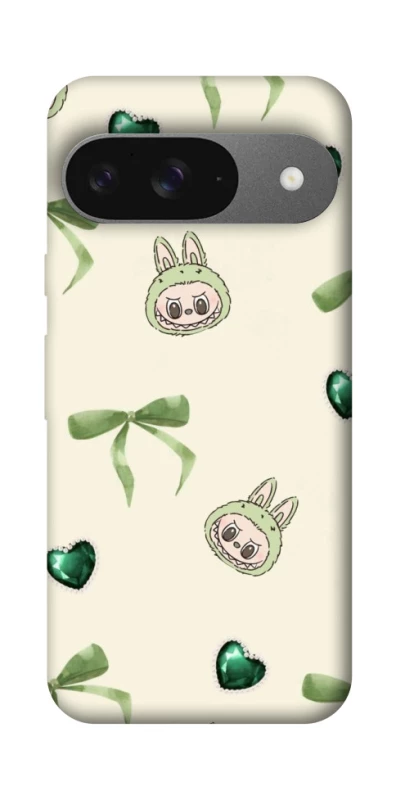 Чохол на Google Pixel 10 Labubu Green Heart фото 1 з 1