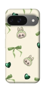 Чехол на Google Pixel 10 Labubu Green Heart фото 1 из 1