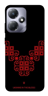 Чехол на Infinix Hot 30 Play Черно-красная вышиванка фото 1 из 1