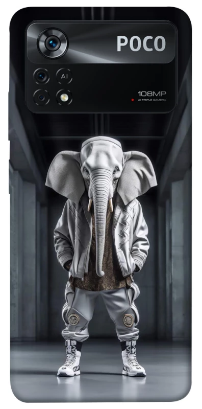 Чехол на Xiaomi Poco X4 Pro 5G Слон v2 фото 1 из 1