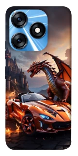 Чохол на TECNO Spark 10 Сar and dragon фото 1 з 1