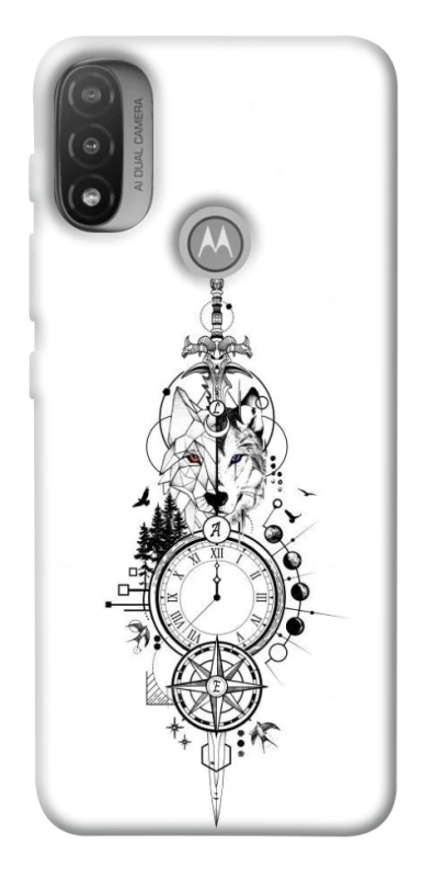 Чехол на Motorola Moto E20 Tattoo ver.8 фото 1 из 1