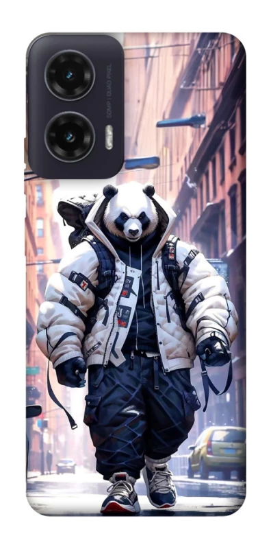 Чехол на Motorola Moto G35 Панда курьер фото 1 из 1