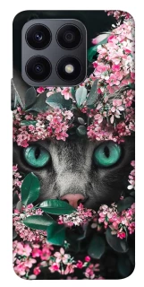 Чехол на Huawei Honor X8a Кот в цветах фото 1 из 1