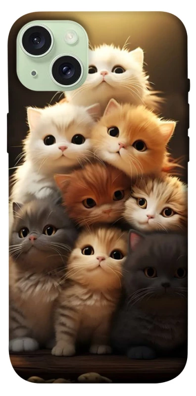 Чехол на Apple iPhone 15 Plus (6.7") Чехол Kittie Love v2 фото 1 из 1