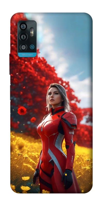 Чохол на ZTE Blade A71 Cyber space girl ver.5 фото 1 з 1