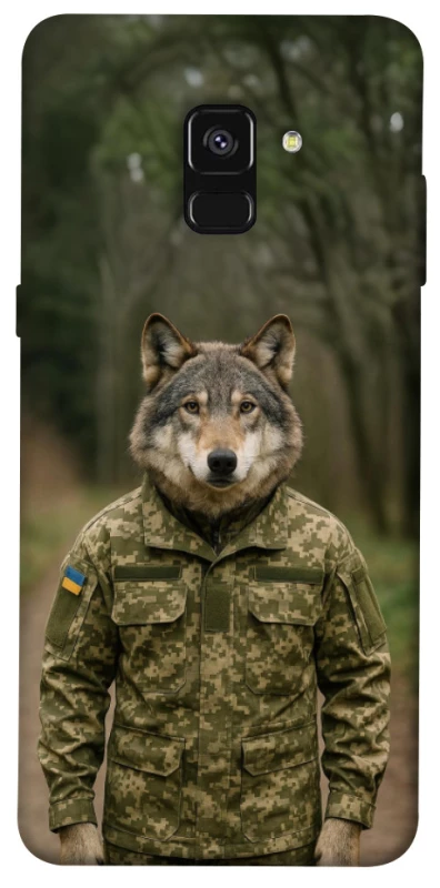 Чохол на Samsung A530 Galaxy A8 (2018) Вовк захисник фото 1 з 1