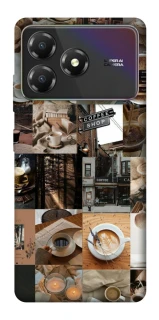 Чохол на ZTE Blade A36 Coffee collage ver.3 фото 1 з 1