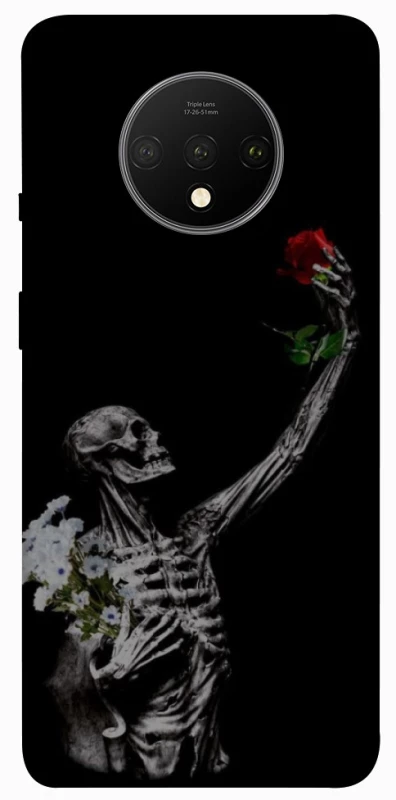 Чехол на OnePlus 7T Skeleton vs Rose фото 1 из 1