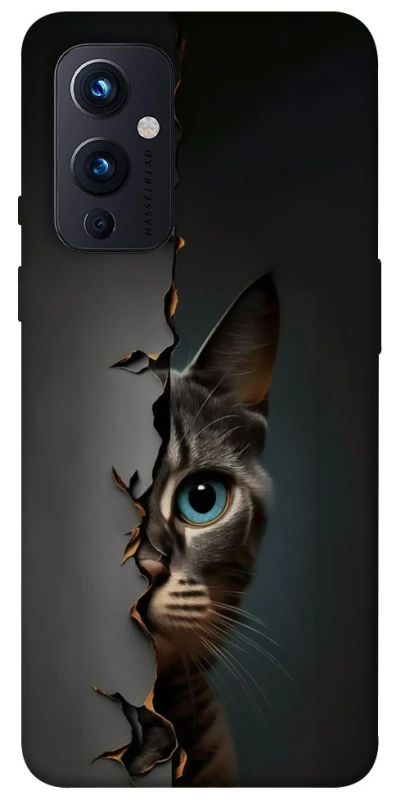Чехол на OnePlus 9 Кот-подглядыватель v2 фото 1 из 1
