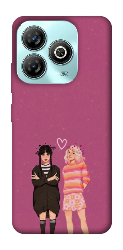 Чехол на ZTE Blade A75 4G Raven & Rainbow Wednesday фото 1 из 1