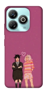 Чехол на ZTE Blade A75 4G Raven & Rainbow Wednesday фото 1 из 1