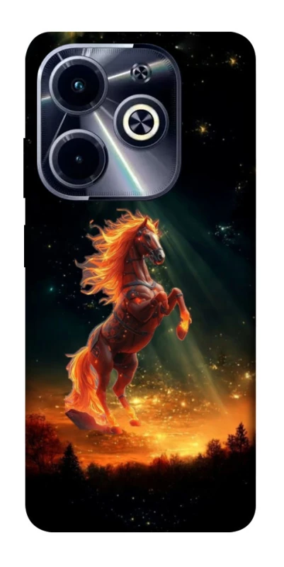 Чохол на Infinix Hot 40i Red Fire Horse ver.2 фото 1 з 1