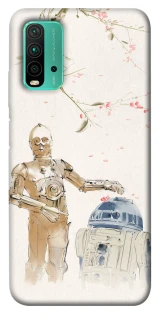 Чехол на Xiaomi Redmi Note 9 4G / Redmi 9 Power Star Wars robots фото 1 из 1