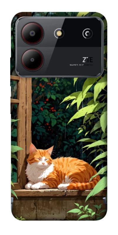 Чохол на ZTE Blade A54 4G red cat фото 1 з 1