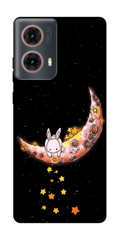 Чехол на Motorola Moto G85 Moon rabbit фото 1 из 1