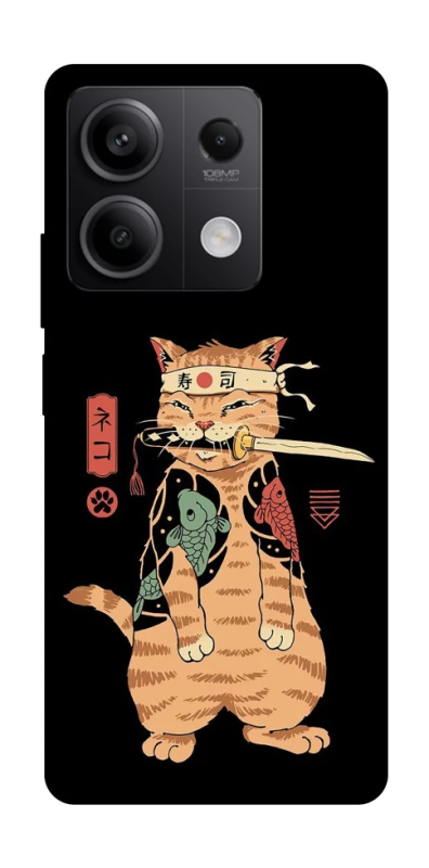 Чохол на Xiaomi Redmi Note 13 5G Кіт-самурай фото 1 з 1