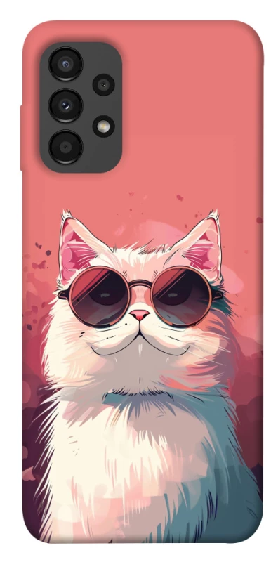 Чехол на Samsung Galaxy A13 4G Сat with glasses фото 1 из 1