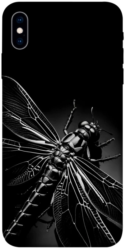 Чехол на Apple iPhone X (5.8") Black dragonfly фото 1 из 1