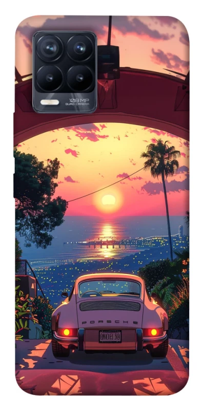 Чохол на Realme 8 Porsche at sunset фото 1 з 1