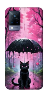 Чохол на Vivo V21 Black cat фото 1 з 1